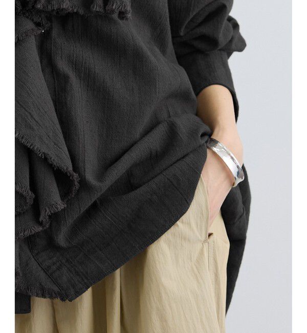 SALON adam et rope'「アンティークライクフリルブラウス / イージーケア」|シャツ・ブラウス|