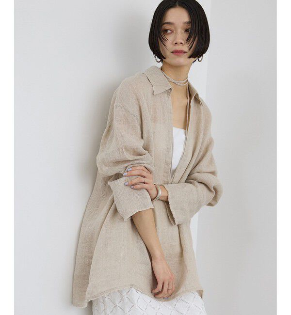 SALON adam et rope'「リネンカラミスキッパーシャツ / イージーケア」|シャツ・ブラウス|