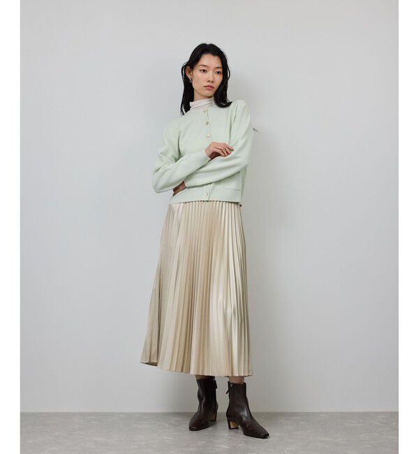 ROPE「シャイニープリーツスカート/イージーケア」|スカート|