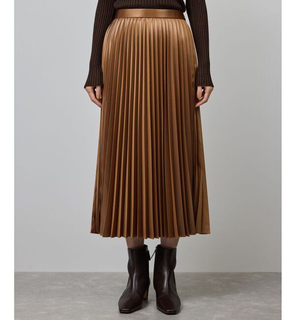 ROPE「シャイニープリーツスカート/イージーケア」|スカート|