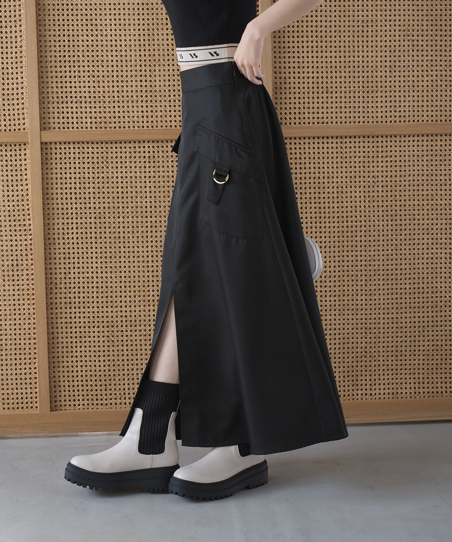 Juze「【抗菌防臭】タンクソールサイドニットブーツ」|その他|