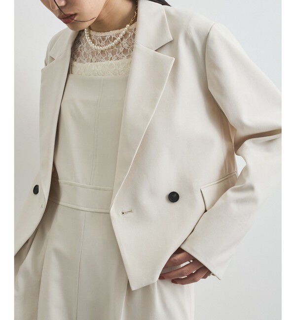 VIS「【洗える】ダブルショートジャケット」|テーラードジャケット|生成メイン