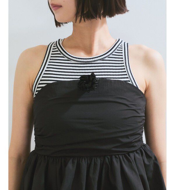 VIS「コサージュ付きバルーンナイロンビスチェ」|その他|