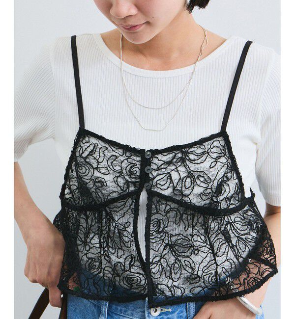 VIS「コードレース柄アソートビスチェ」|キャミソール|