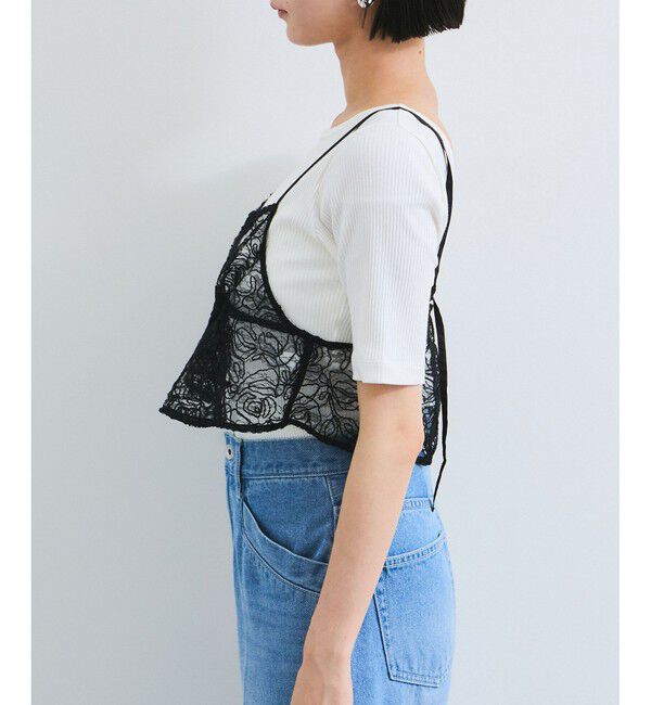 VIS「コードレース柄アソートビスチェ」|キャミソール|