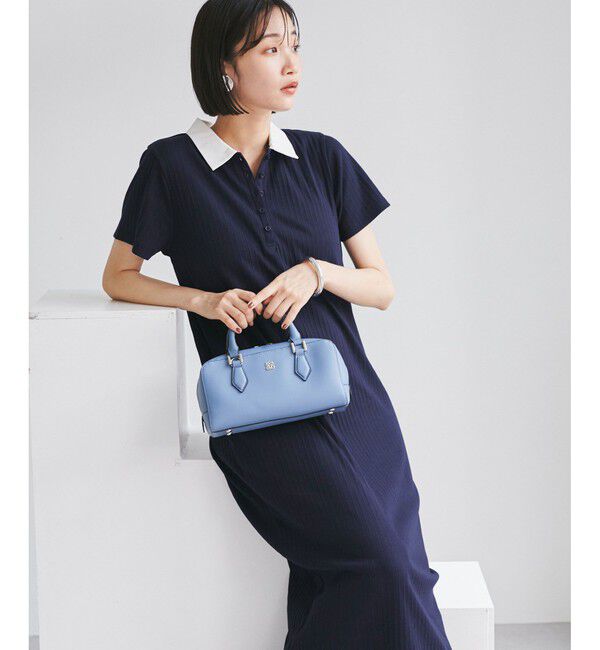 VIS「ポロ衿ランダムリブワンピース」|ワンピース|