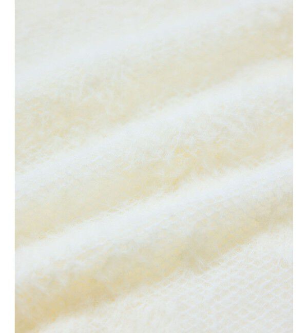 VIS「フラワーモチーフフェザーシアーニット」|ニット・セーター|