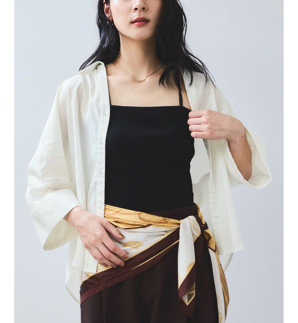 VIS「【WEB限定】スキッパーワイドスリーブシャツ/通勤対応」|シャツ・ブラウス|