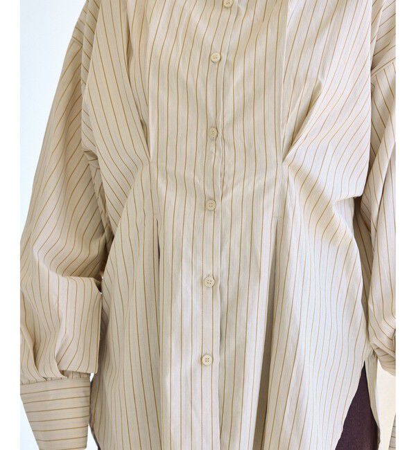 VIS「【WEB/一部店舗限定】ウエストタックオーバーサイズシャツ」|シャツ・ブラウス|