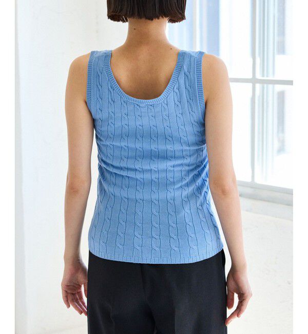 VIS「【前後2WAY】ケーブルニットタンクトップ」|タンクトップ|