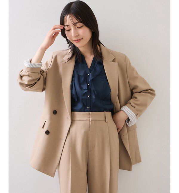 VIS「シアーラッフルブラウス/イージーケア」|シャツ・ブラウス|