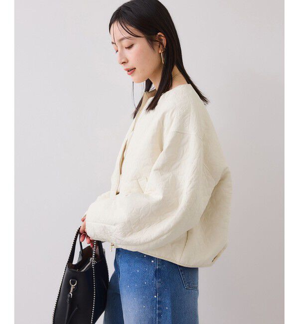 VIS「合皮パイピングキルトアソートブルゾン」|ブルゾン・スタジャン|