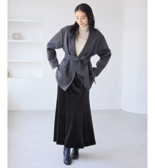 VIS「ベロアナロースカート」|スカート|