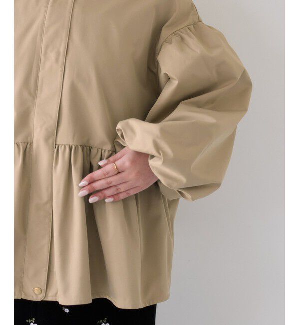 VIS「【WEB限定】バルーンスリーブペプラムブルゾン」|ブルゾン・スタジャン|