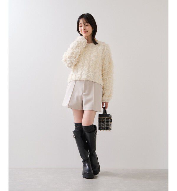 VIS「ジャージメルトンベルト付きショートパンツ」|チノ|