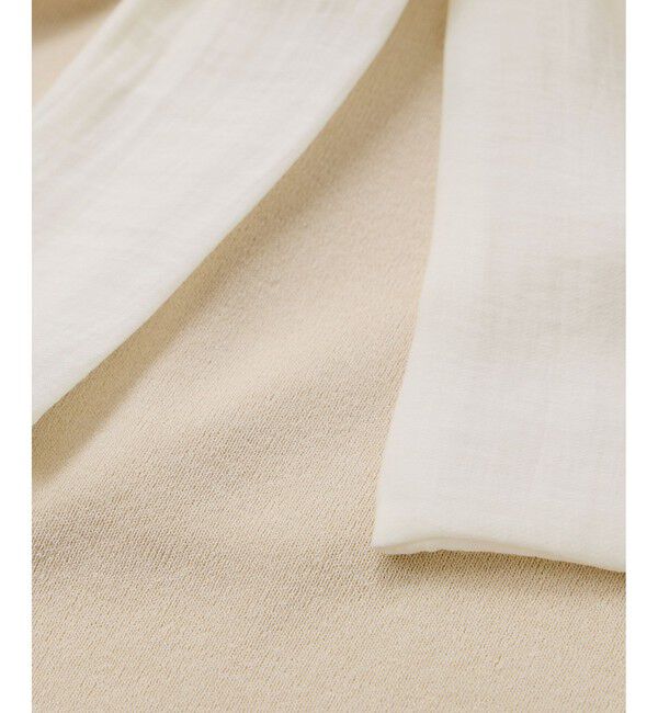 VIS「バイカラーリボンドッキングニット」|ニット・セーター|