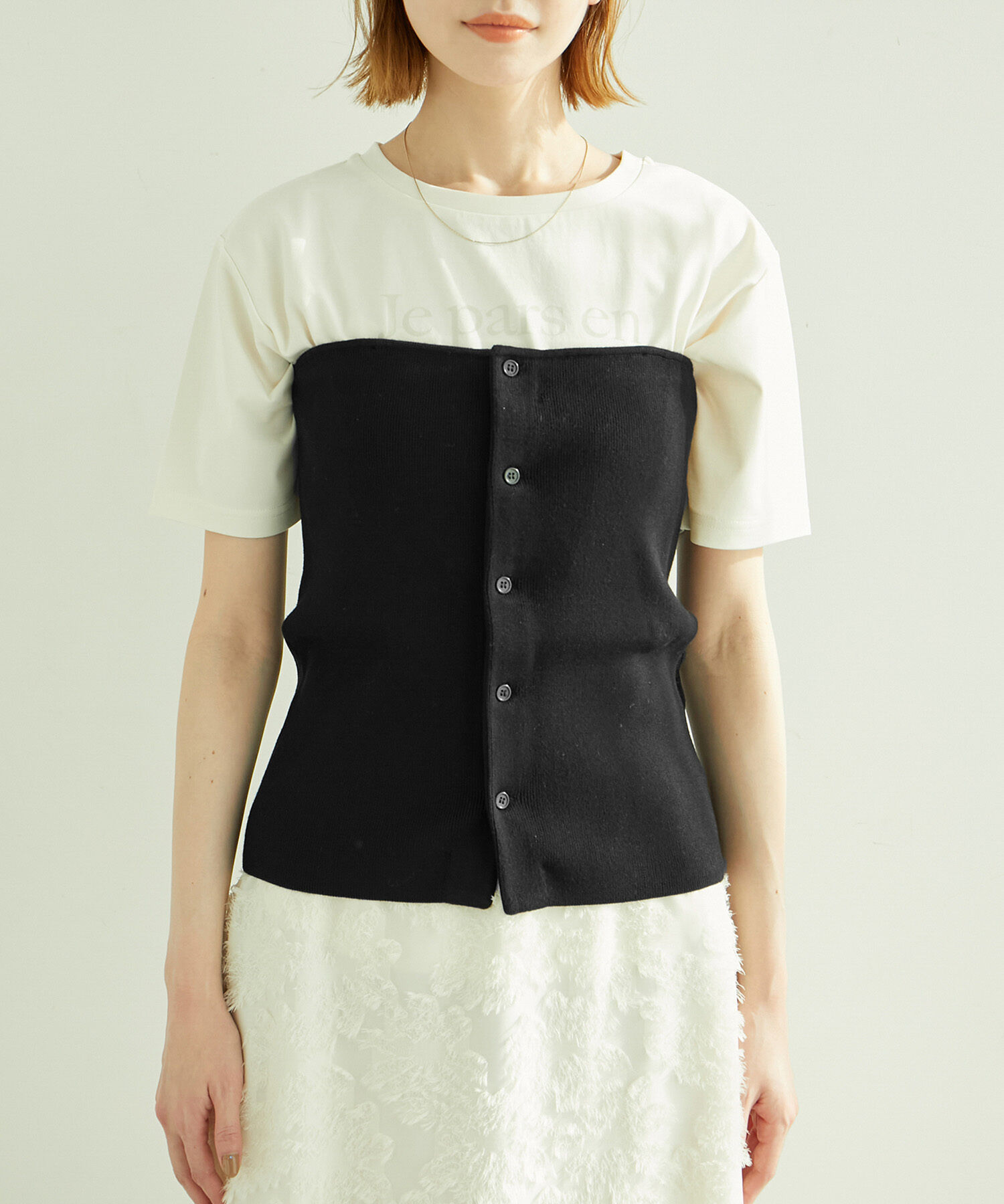 Rope&rsquo;Picnic「着丈が選べる/ニットビスチェ」|キャミソール|