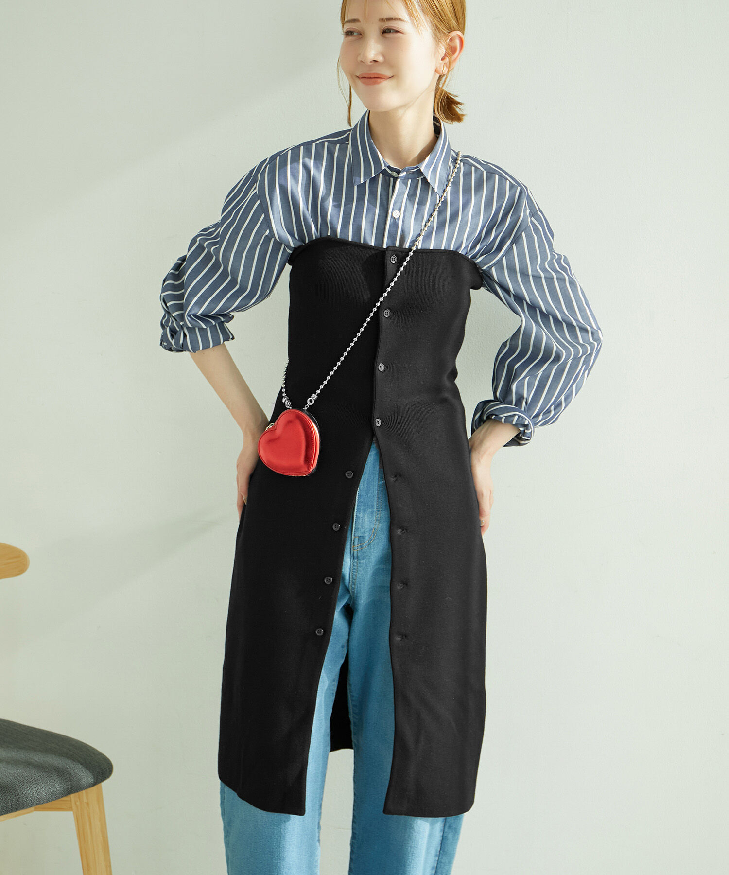 Rope&rsquo;Picnic「着丈が選べる/ニットビスチェ」|キャミソール|