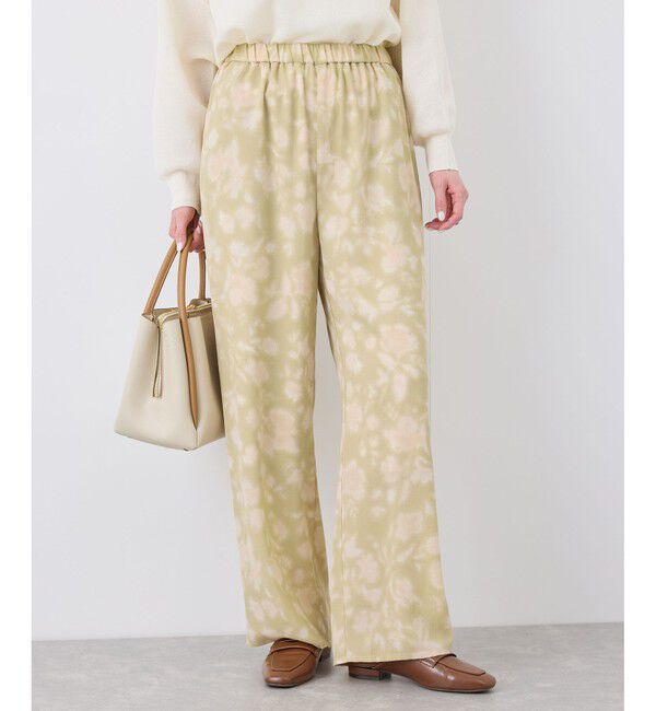 Rope&rsquo;Picnic「フローラルプリントイージーパンツ」|チノ|