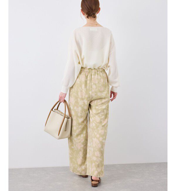 Rope&rsquo;Picnic「フローラルプリントイージーパンツ」|チノ|