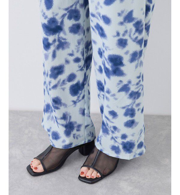 Rope&rsquo;Picnic「フローラルプリントイージーパンツ」|チノ|