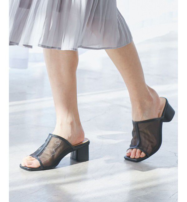 ROPE PICNIC PASSAGE「スクエアトゥチュールミュール」|パンプス|