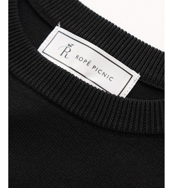 Rope&rsquo;Picnic「【UVカット・接触冷感・イージーケア】八方映えニット ゼロスリーブニットプルオーバー」|ニット・セーター|