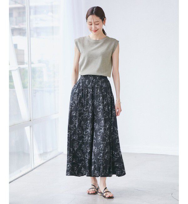 Rope&rsquo;Picnic「【洗濯機OK】LEVITAゼロスリーブサマーニットプルオーバー」|ニット・セーター|