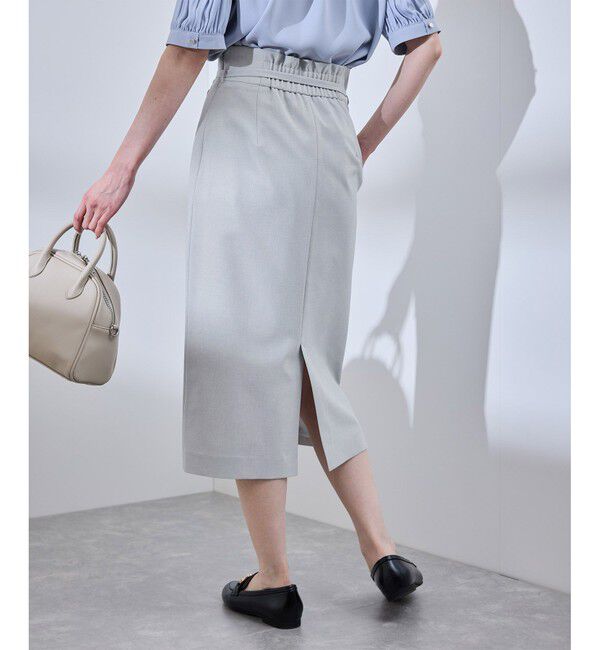 Rope&rsquo;Picnic「【UV対応】【リネンライク・シリーズ】アイラインスカート/通勤・セットアップ対応」|スカート|
