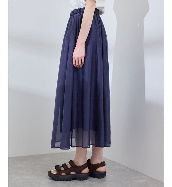 Rope&rsquo;Picnic「エアリーシアーギャザーロングスカート」|スカート|
