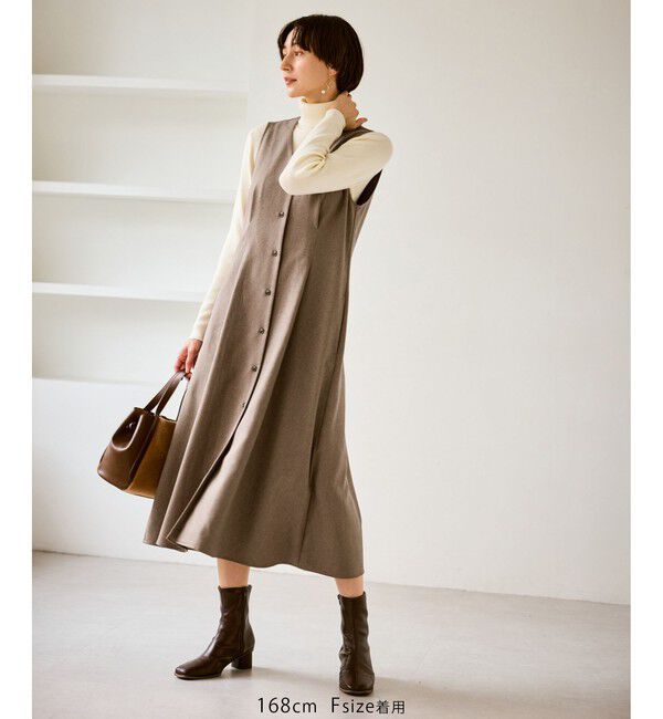 Rope&rsquo;Picnic「ウエストタックジャンパースカート」|ワンピース|