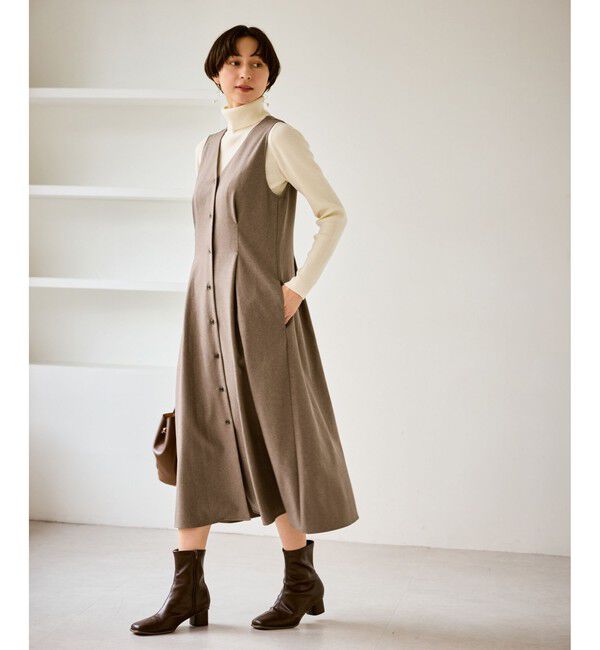 Rope&rsquo;Picnic「ウエストタックジャンパースカート」|ワンピース|