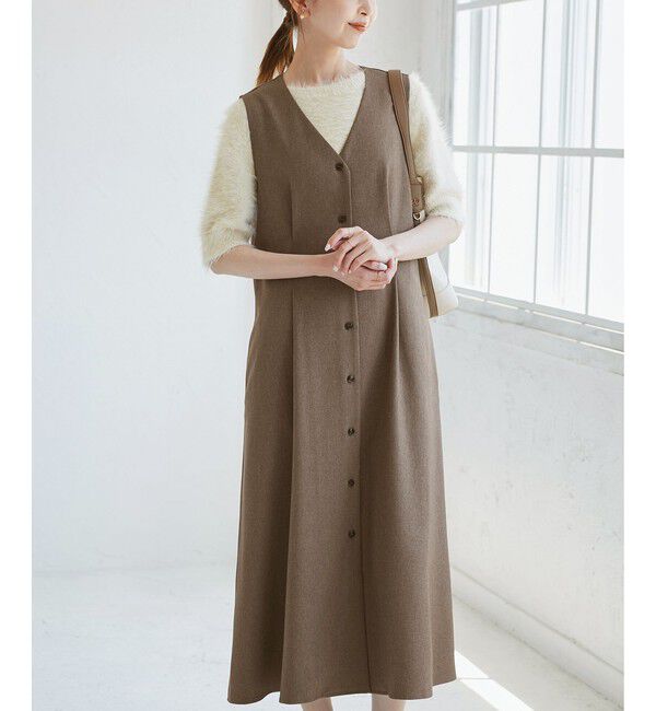 Rope&rsquo;Picnic「ウエストタックジャンパースカート」|ワンピース|