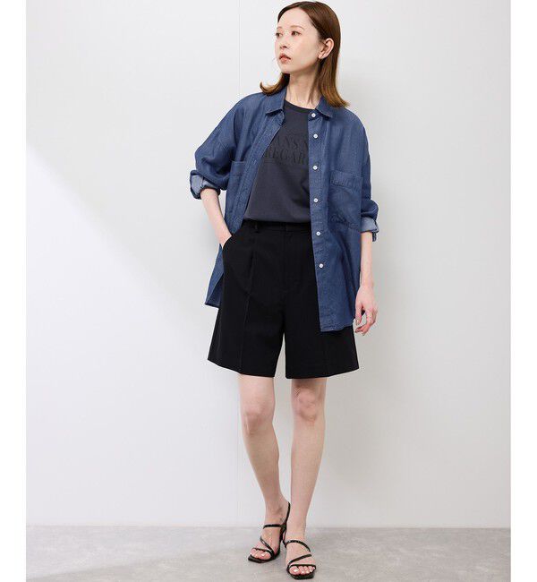 Rope&rsquo;Picnic「シャンブレーデニム調シャツ」|シャツ・ブラウス|