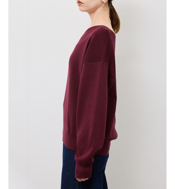 Rope&rsquo;Picnic「マシュマロニットVネックプルオーバー/イージーケア・リンクコーデ」|ニット・セーター|