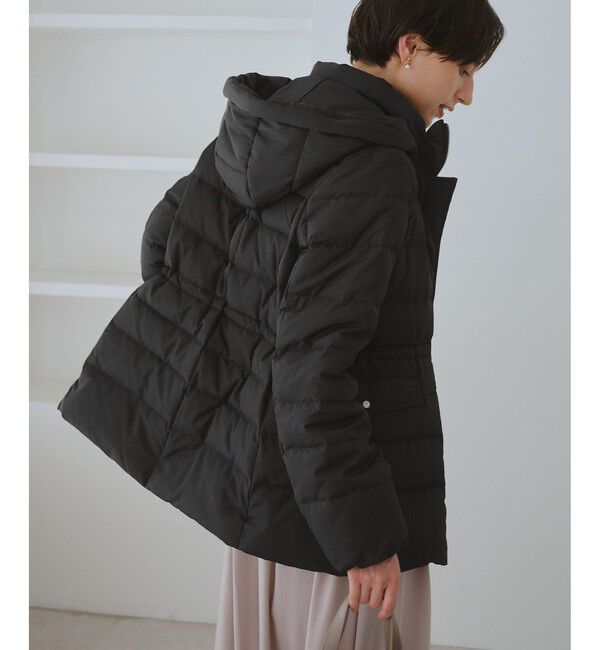 Rope&rsquo;Picnic「【GREEN DOWN/グリーンダウン】ファー付きダウンミドル丈コート/リンクコーデ」|ダウン|