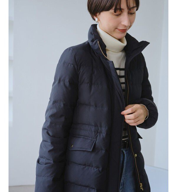 Rope&rsquo;Picnic「【GREEN DOWN/グリーンダウン】ファー付きダウンミドル丈コート/リンクコーデ」|ダウン|