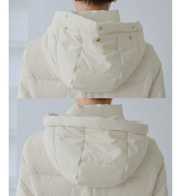 Rope&rsquo;Picnic「【GREEN DOWN/グリーンダウン】ファー付きダウンミドル丈コート/リンクコーデ」|ダウン|