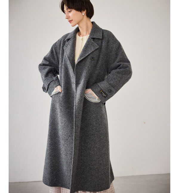 Rope&rsquo;Picnic「JAPAN FABRIC スタンドカラーロングコート/一部WEB限定カラー」|チェスターコート|