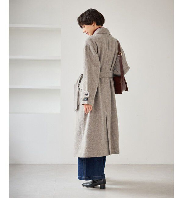 Rope&rsquo;Picnic「JAPAN FABRIC スタンドカラーロングコート/一部WEB限定カラー」|チェスターコート|