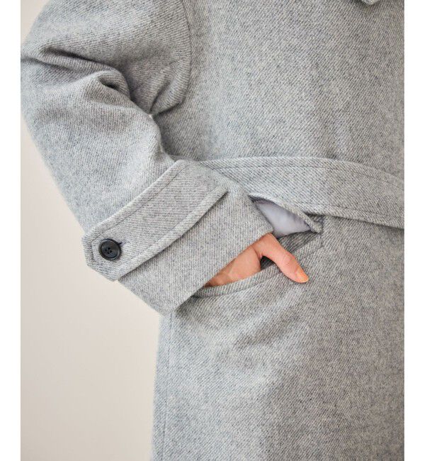 Rope&rsquo;Picnic「JAPAN FABRIC スタンドカラーロングコート/一部WEB限定カラー」|チェスターコート|