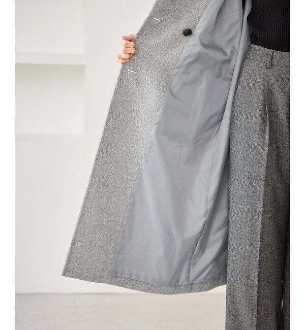 Rope&rsquo;Picnic「JAPAN FABRIC スタンドカラーロングコート/一部WEB限定カラー」|チェスターコート|