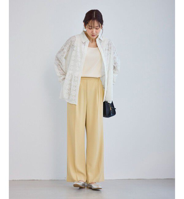 Rope&rsquo;Picnic「レースペプラムシャツブラウス」|シャツ・ブラウス|