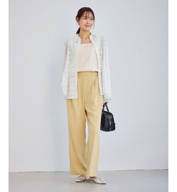 Rope&rsquo;Picnic「レースペプラムシャツブラウス」|シャツ・ブラウス|