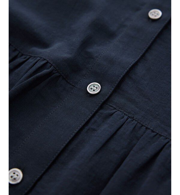 Rope&rsquo;Picnic「お着軽シャツシリーズ フリルカラーシアーペプラムブラウス/接触冷感・通気性」|シャツ・ブラウス|