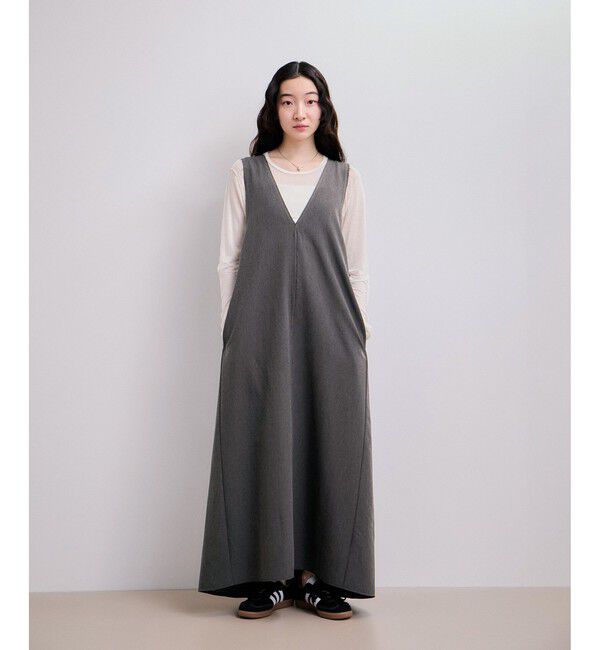 ADAM ET ROPE'「【WEB限定】カットオフノースリーブワンピース」|ワンピース|