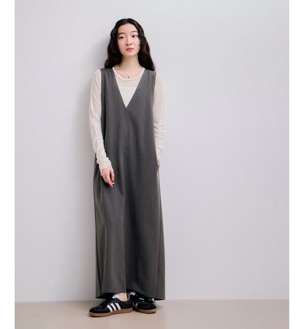 ADAM ET ROPE'「【WEB限定】カットオフノースリーブワンピース」|ワンピース|