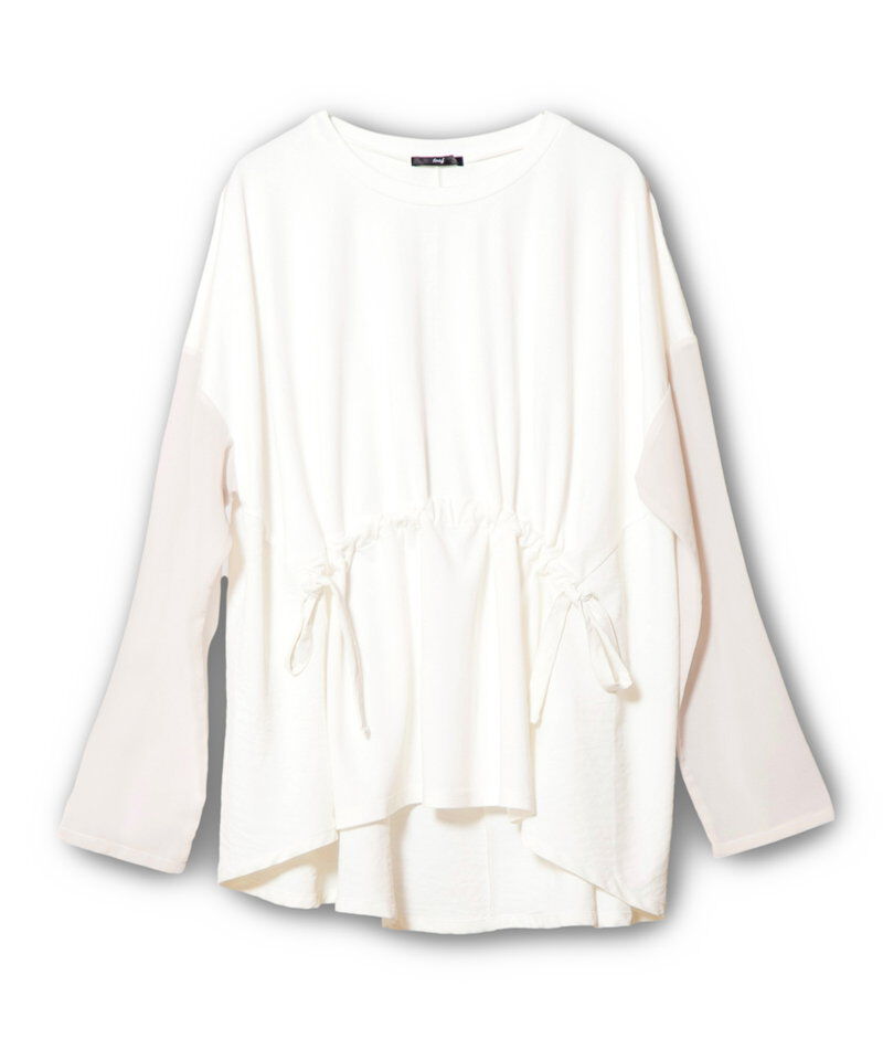  「切替ギャザーTシャツ」|Tシャツ・カットソー|