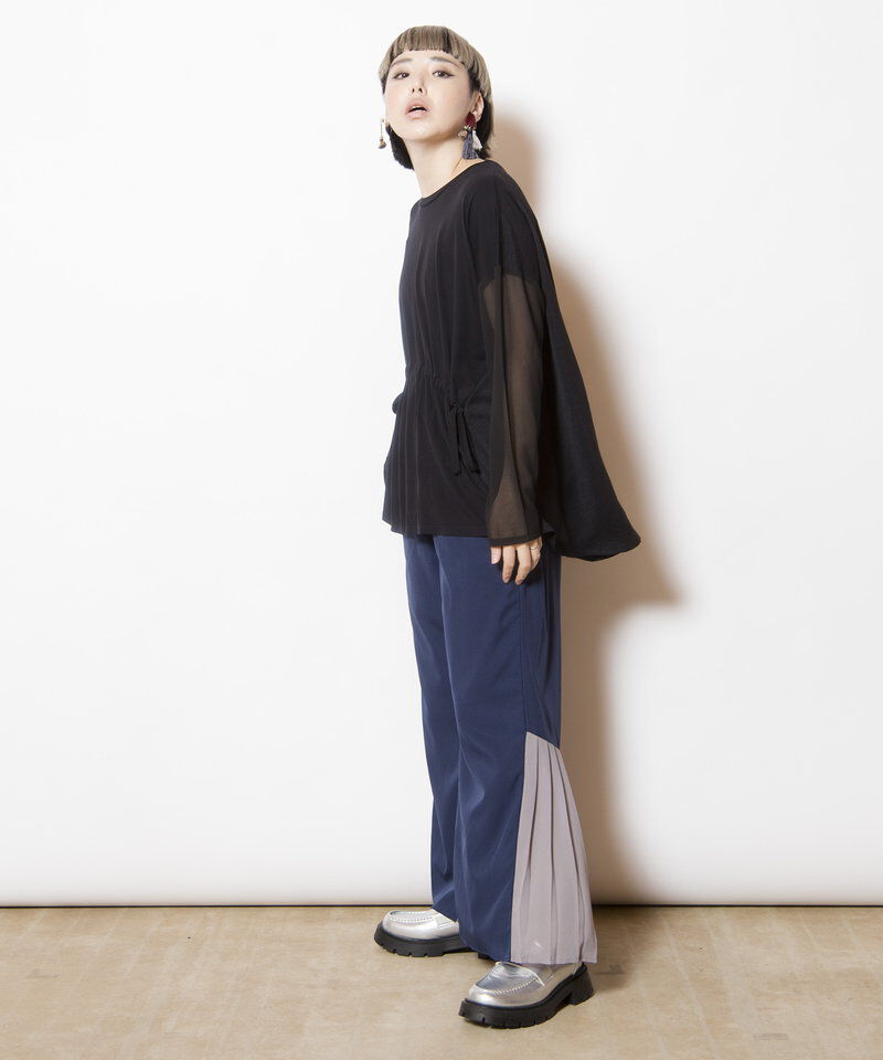  「切替ギャザーTシャツ」|Tシャツ・カットソー|