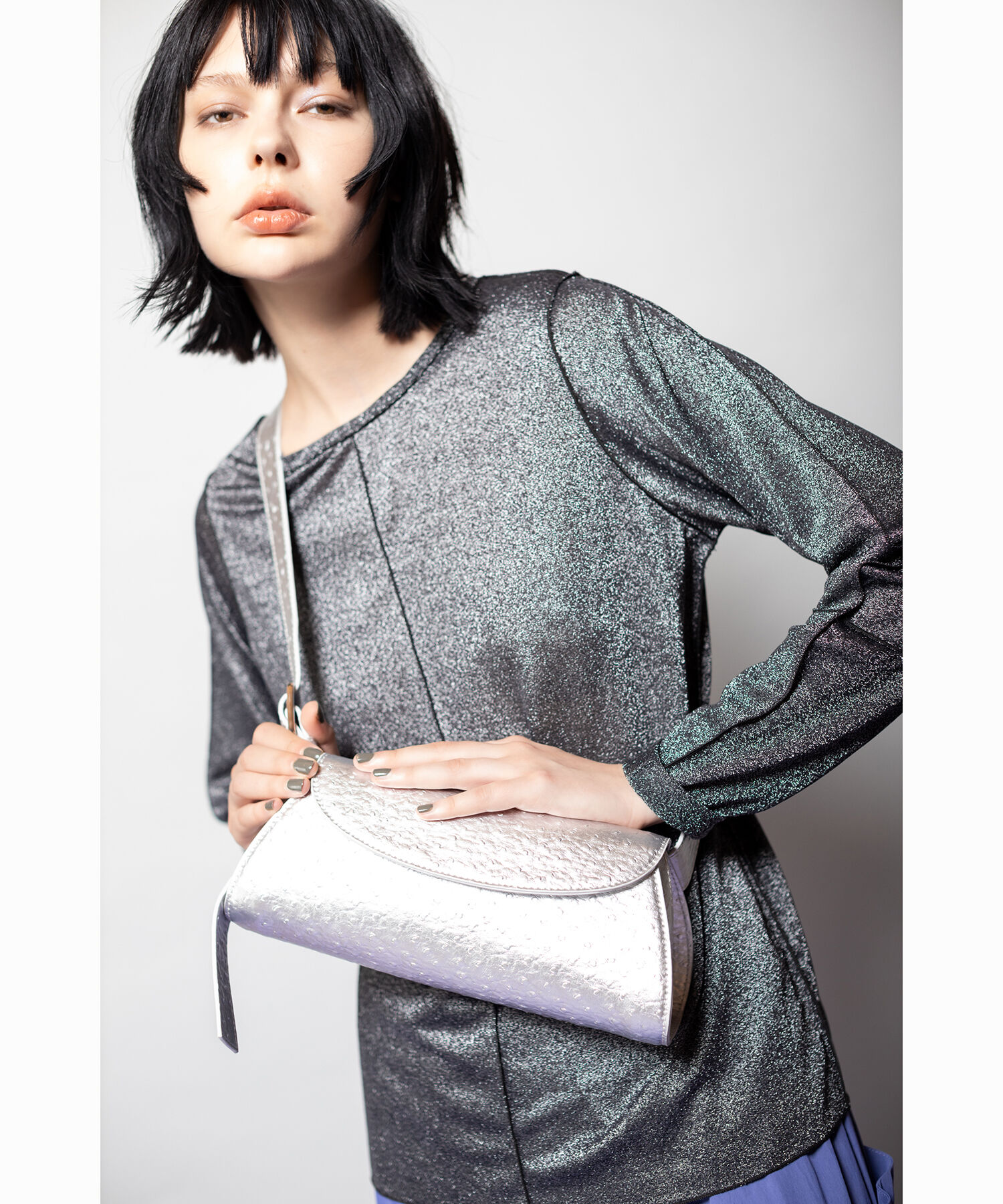  「メロー切替長袖Tシャツ」|Tシャツ・カットソー|